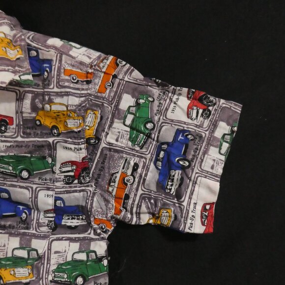 KLOZ FOR KIDS | size 5 | Colorful Cars All-Over Print Button-Up Casual Shirt - Picture 5 of 15